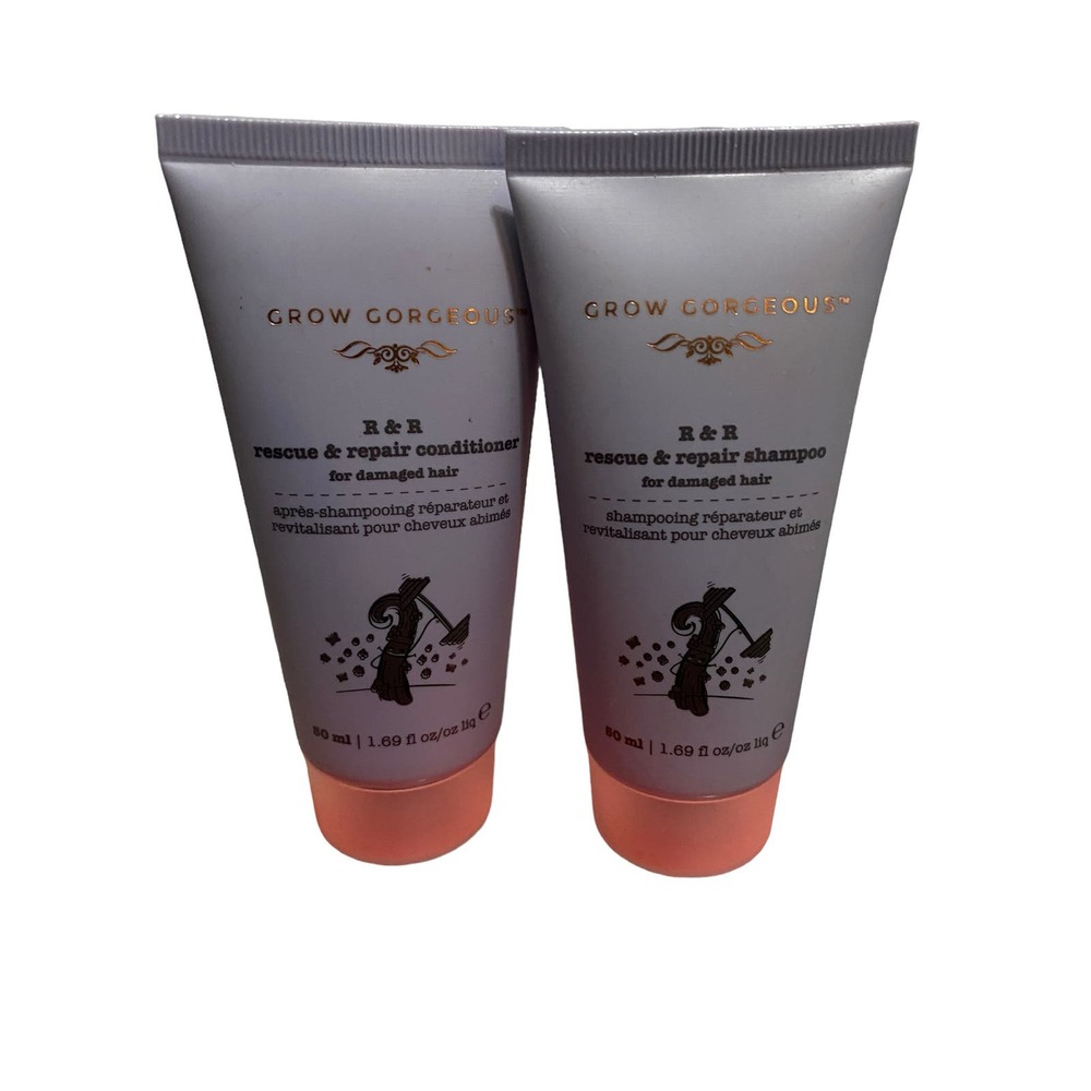 Grow Gorgeous Travel Rescue & Repair Shampoo And Conditioner Duo 50ml